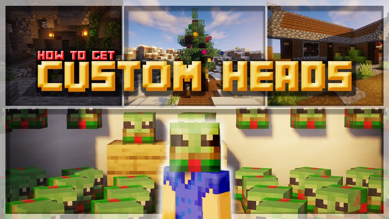 How To Get Custom Heads - Minecraft 1.16 + - YouTube