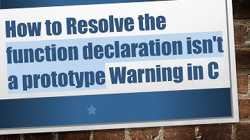 How to Resolve the function declaration isn