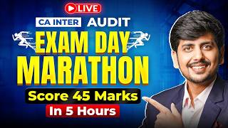 Exam Oriented Marathon | 45 marks in 6 hrs | ca inter AUDIT | Sep’26 | Saksham Jain