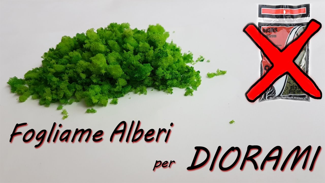 MATERIALI X DIORAMI FAI DA TE | Clump foliage