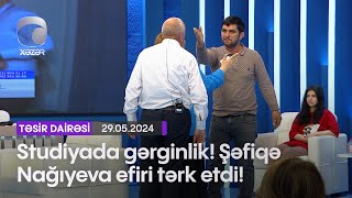 Studiyada gərginlik! Şəfiqə Nağıyeva efiri tərk etdi!