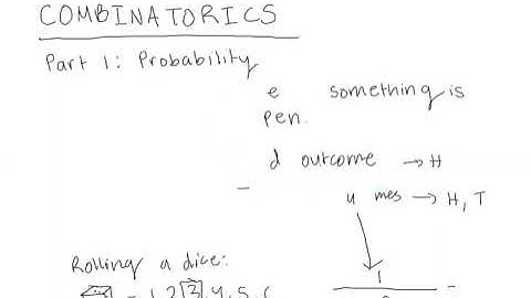 Combinatorics Part 1   Probability