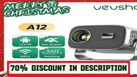 A must-have product! VEVSHAO A12 Projector Mini Portable  LED Video Android 13.0 WIFI 6 Mirror Sma