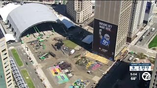 Setting the stage for the NFL Draft in Detroit