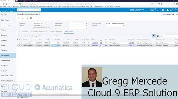 Acumatica - Create Pivot Table