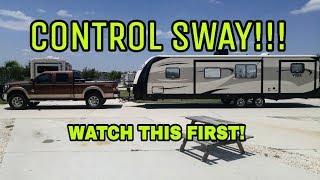 Sway when towing an RV? Watch this!