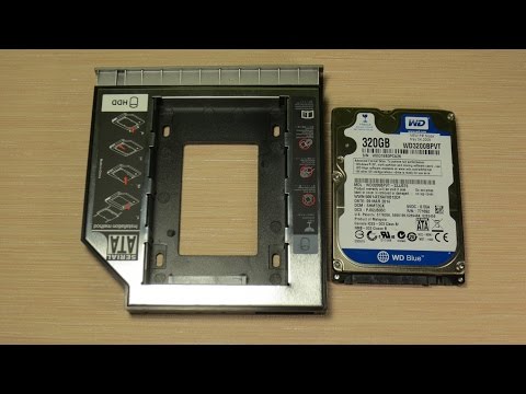 Установка HDD вместо оптического привода. Адаптер из Китая. Видео инструкция.