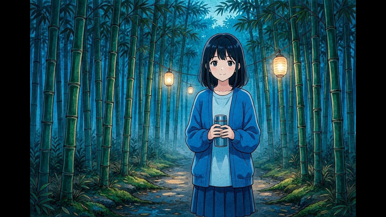 和風オルゴール×癒し×広告なし】オリジナル音楽「竹林に沈むスロー