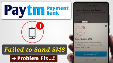 How To Fix Sending SMS Verification Failed In Paytm | Paytm Verify Message Problem SMS Not Sand Fix