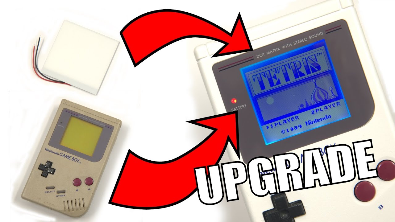 How to add backlight the Gameboy DMG - YouTube