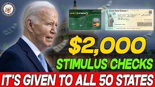 It's Given To All 50 States! $2,000 Stimulus Checks For Social Security SSI SSDI VA Seniors