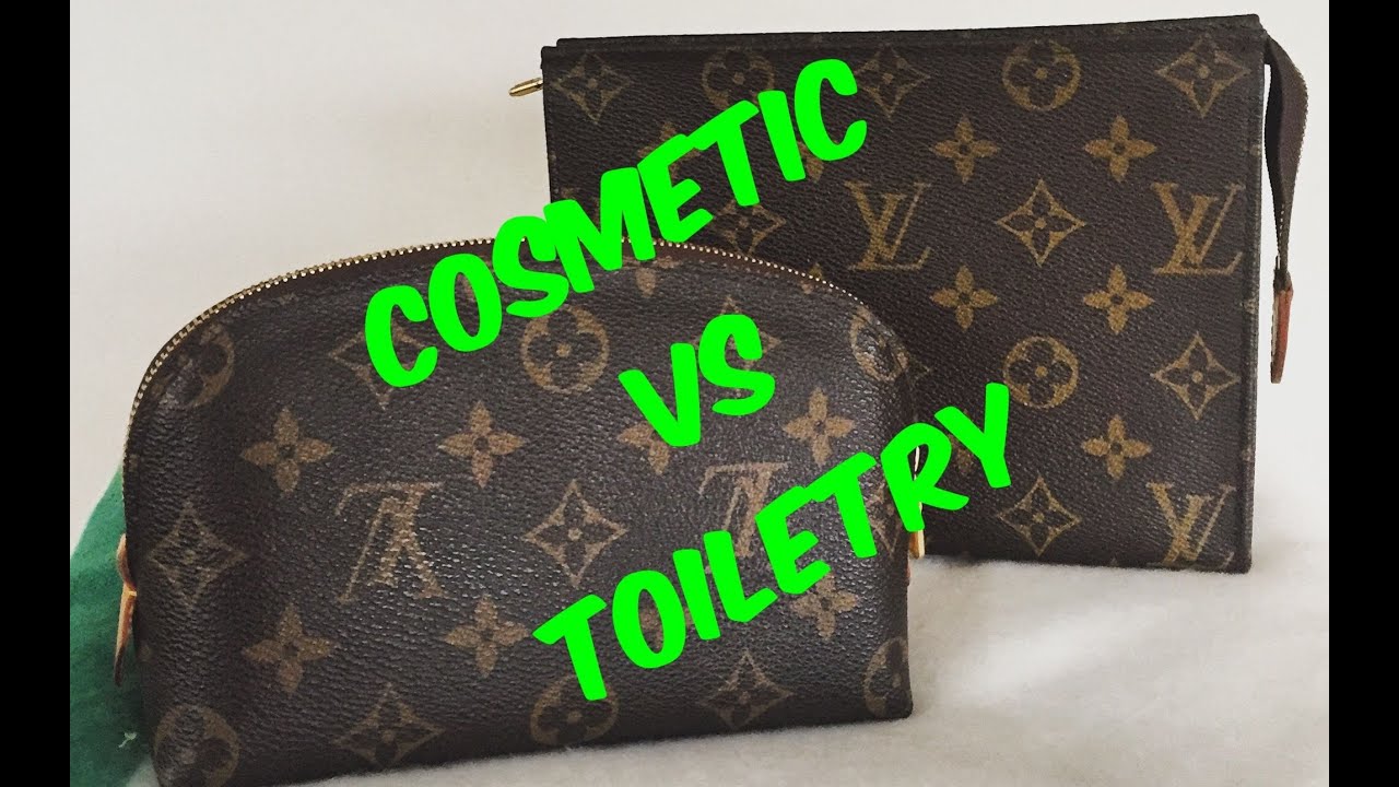 LV Cosmetic Pouch vs Toiletry 19 Review - 2016 - YouTube