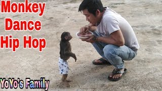 Monkey YoYo playing with Dad | Monkey YoYo dances Hip hop|Family yoyo's|