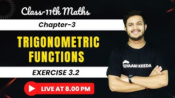 Domain , range and graph of trigonometric functions | Exercise 3.2 class 11 maths