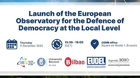 Launching event of the Observatory for the Defence of Democracy at the Local Level