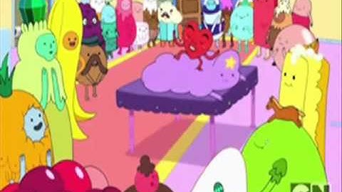 Lumpy Space Princess gets a massage