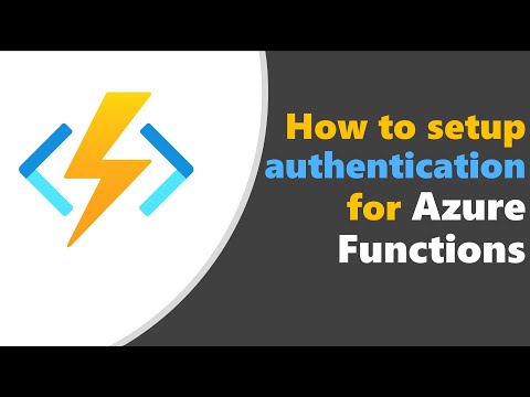 How to setup Authentication for Azure Functions