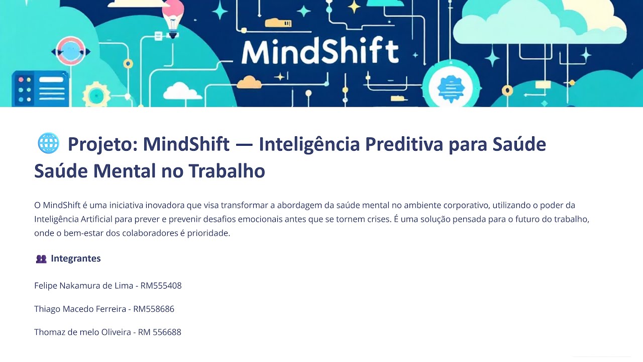 MindShift: Apresentação do projeto. - YouTube