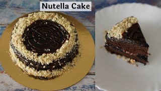 Father's Day Special Cake Recipe | Nutella Cake Recipe | No Oven, Whipped Cream, Eggless Cake