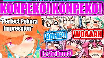 Everyone’s Reaction To Kiara’s Perfect Pekora Impression
