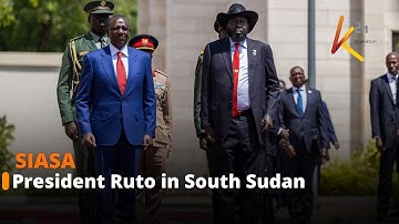 President Ruto in South Sudan for talks with President Salva Kiir Mayardit
