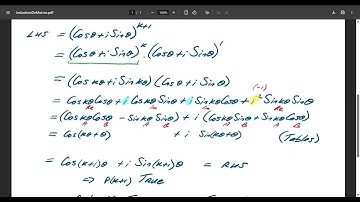 Proof by Induction: De Moivre