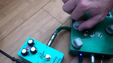 The Green Monster with my custom rogue analog delay pedal
