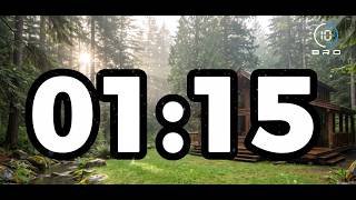 1 Minute 15 Second Timer 🌲 | Peaceful Forest Countdown for Study, Focus & Workouts | Bro Timers
