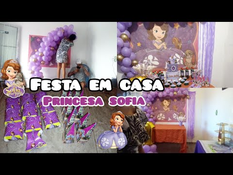 festa da Princesa Sofia fiz tudo em casa-preparativo enchendo a sacolinha - amostrei os presente