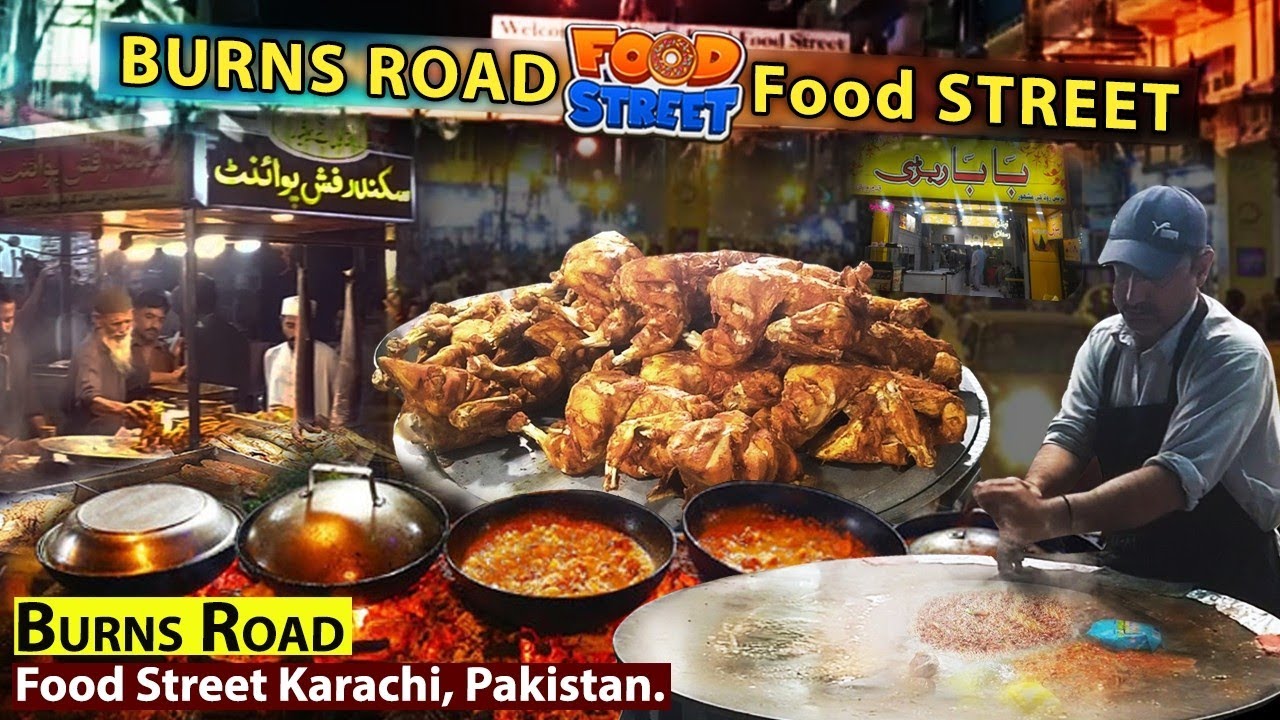 Burns Road Food Street Karachi, Pakistan Food Center Agha Sajji