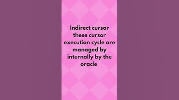 what is pl sql cursor #shorts #oracleinterviewquestions