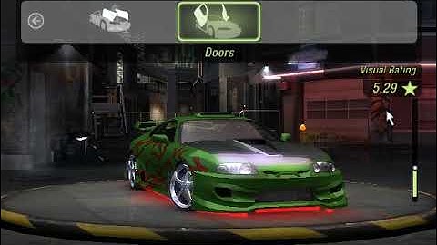 NFS Underground 2 How to Make My Import Mod Stan Toyota Supra