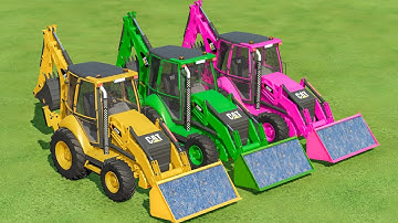 COLORS OF LOADER | CAT BACKHOE LOADERS IN FS22 | FARMING SIMULATOR 22 |