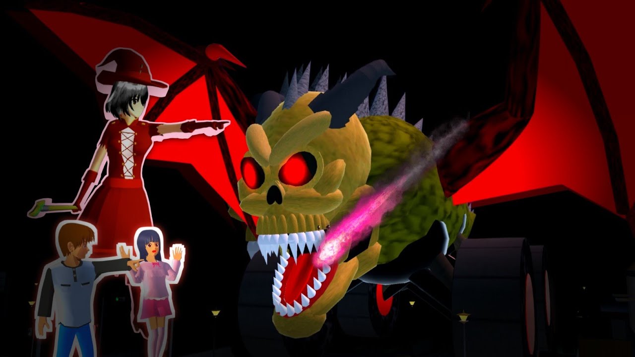 There's Horror Sceret Place dragon skull Haunted Yuta and Mio😱 SAKURA SCHOOL SIMULATOR