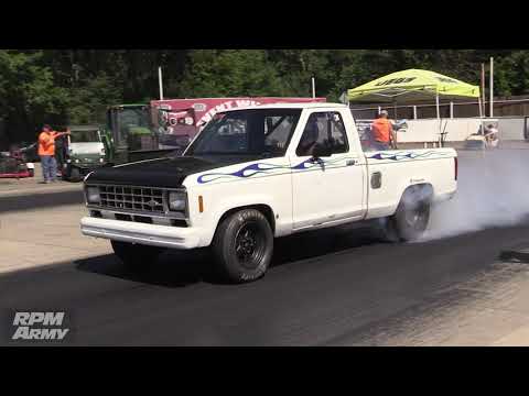 V8 Ford Ranger Drag Racing Outlaw Street Cars at Kil Kare