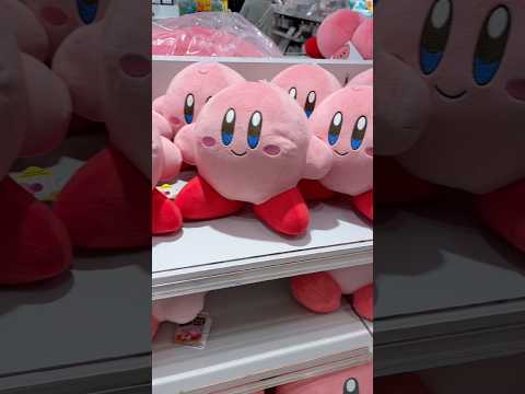 Cute Kirby Plushies at Nintendo Store in Osaka