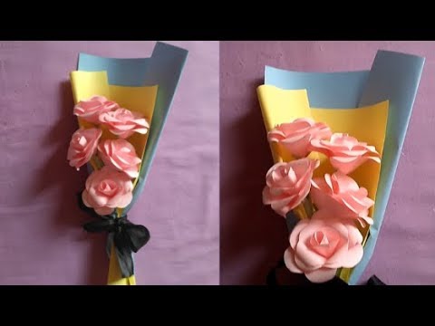 Video: 3 Cara Membuat Karangan Bunga Kertas