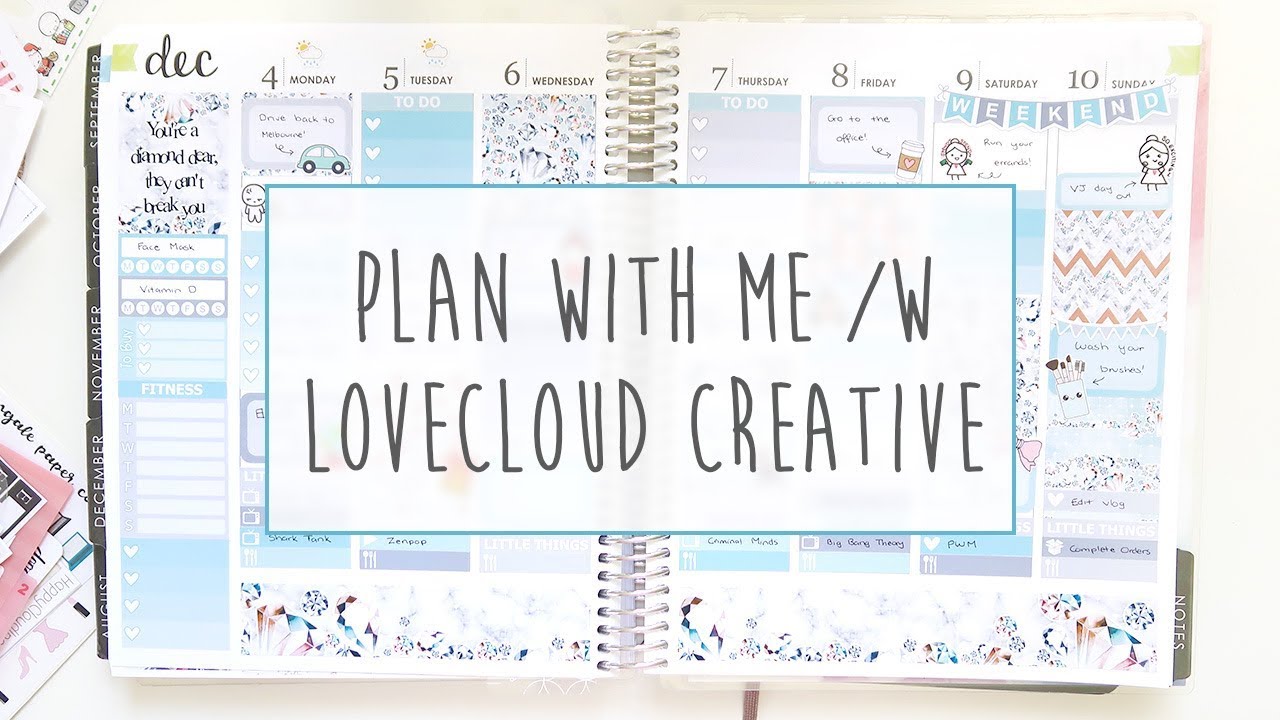 Plan With Me in my Erin Condren Life Planner ft LoveCloud Creative ...