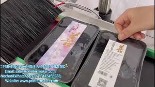 Automatic Flat Labeling Machine model ALM-11300 (short conveyor save more space)