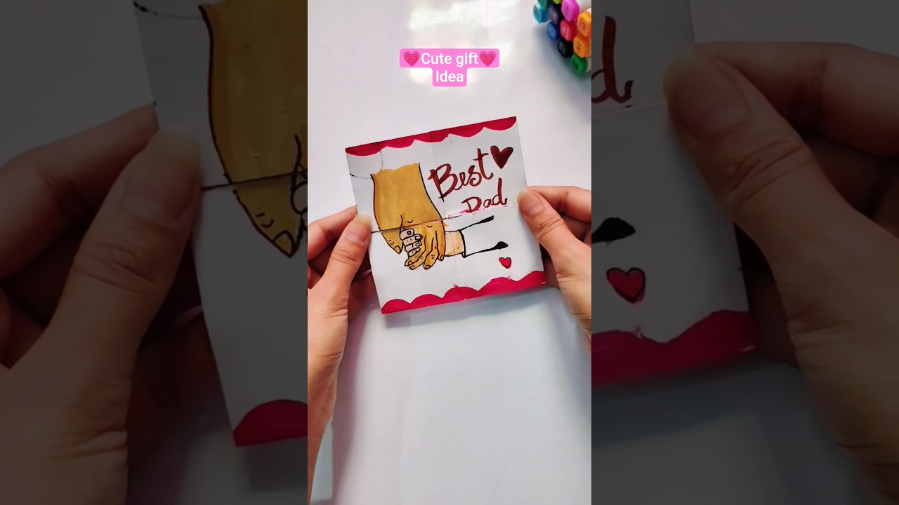 DIY Father's Day Card Idea 💗✨