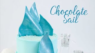 Beautiful CAKE DECORATION Out Of CHOCOLATE / Tortendeko aus SCHOKOLADE / Chocolate Sail