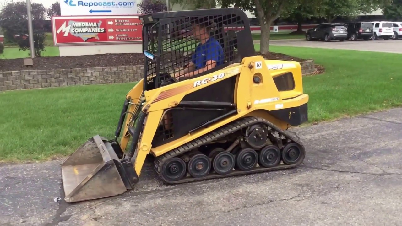ASV RC30 Skid Steer For Sale Online Auction at YouTube