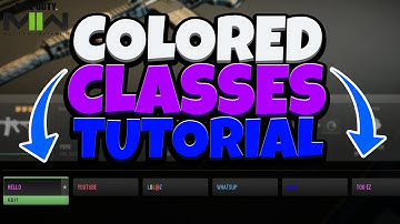 MW2 *EASY* COLORED CLASSES TUTORIAL!! NO TOOL NEEDED! WORKS ON ALL PLATFORMS!