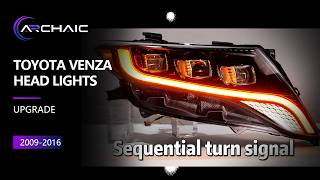 Toyota Venza 20092016 Led Projector Headlights  Startup Animation U0026 Sequential Turn Signals