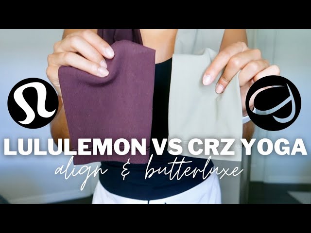 TRY ON HAUL] LULULEMON ALIGN VS CRZ YOGA BUTTERLUXE  which is better?  worth the price? my favs? 