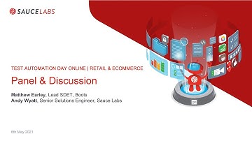 Test Automation Day Retail & Ecommerce: Panel & Discussion