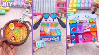 Easy Craft Ideas / DIY Miniature Crafts Idea / Miniature food stall / school hacks / paper craft