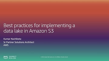 I Analyze Data - Best Practices for Implementing a Data Lake in Amazon S3 (Level 200)