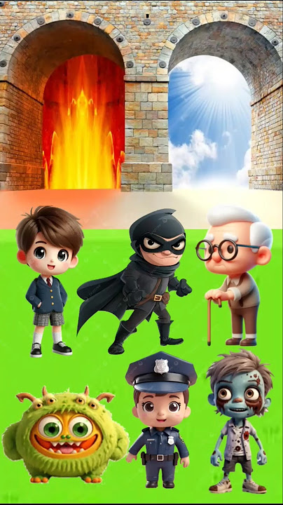 the child sent everyone to heaven and hell😱 #cartoon #funny #animation #usa #english #roblox