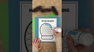 Mitten Dot Painting Winter Coloring Pages for Kids #winter #coloring #kidslearning #preschool